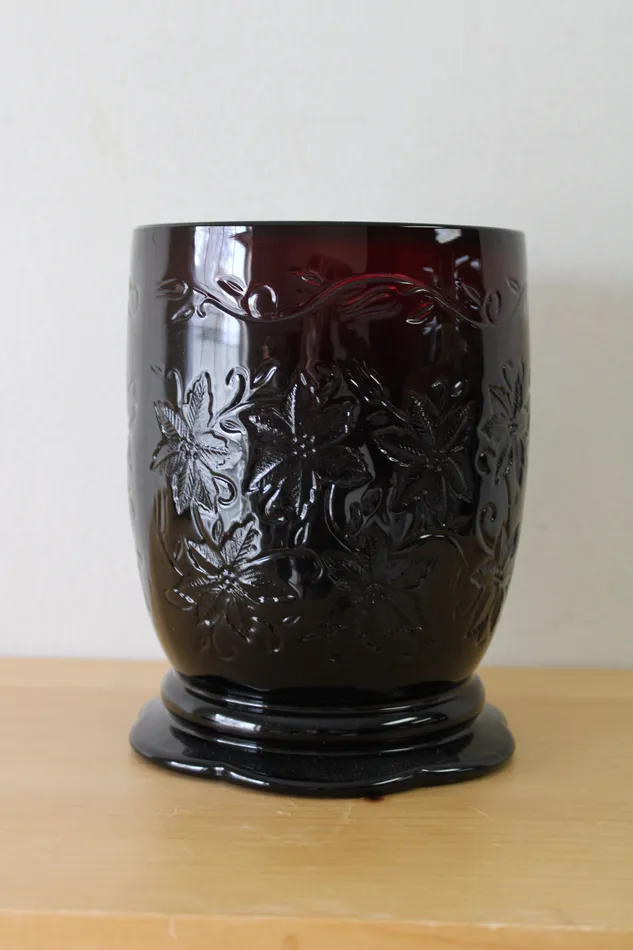 Princess House Earrings Princess House Fantasia Dark Red Glass Vase