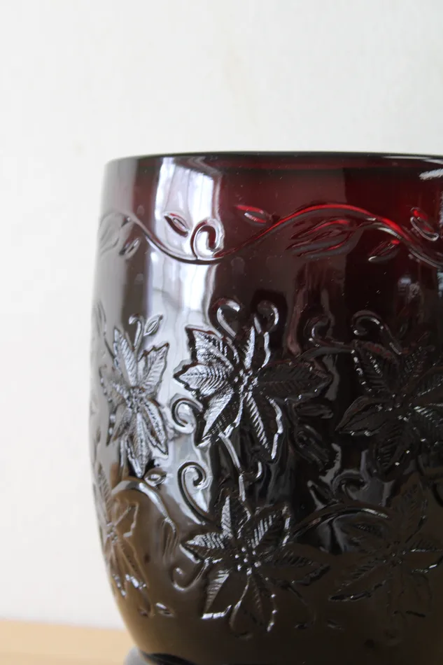 Princess House Earrings Princess House Fantasia Dark Red Glass Vase