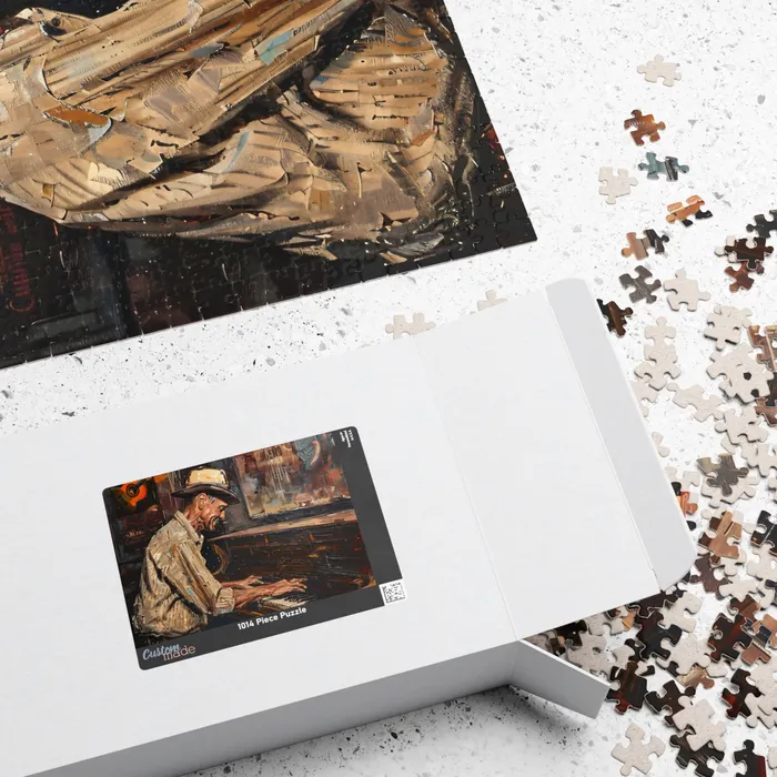 Printify Earrings Puzzle 110 252 520 1014piece Honky Tonk Piano Player