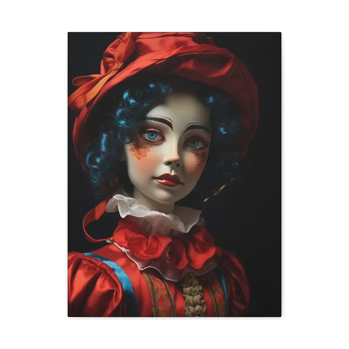 Printify Earrings Rossolini Doll Matte Canvas Stretched 125