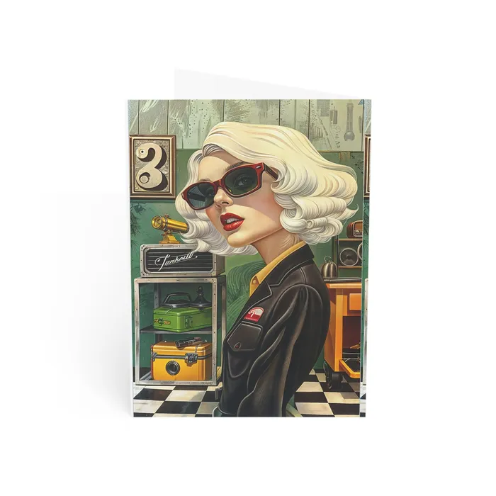 Printify Necklaces Greeting Cards 1 10 30 and 50pcs Tool Time Blonde Printify Necklaces Greeting Cards 1 10 30 and 50pcs Tool Time Blonde