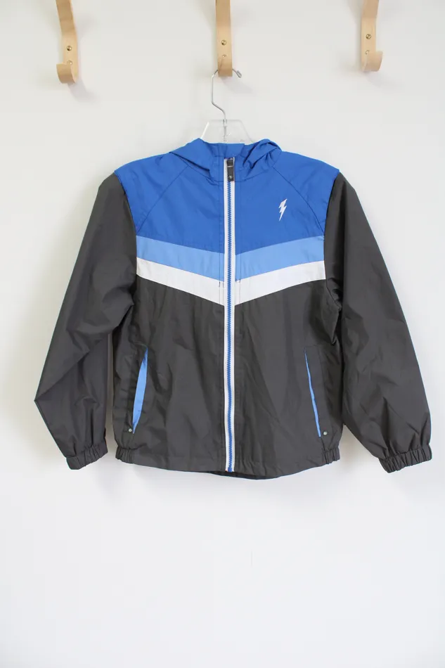 Protection System Gray Blue Windbreaker Jacket 8 Protection System Rings