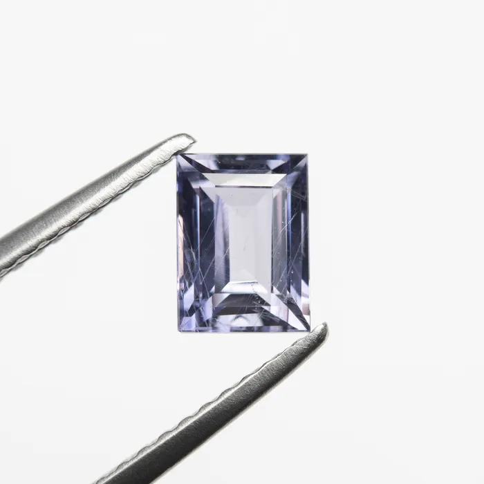 Purple Step Cut Sapphire 107ct Rectangle Misfit Gems Rings