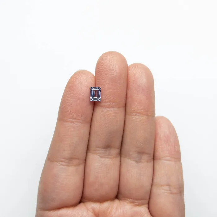 Purple Step Cut Sapphire 107ct Rectangle Misfit Gems Rings