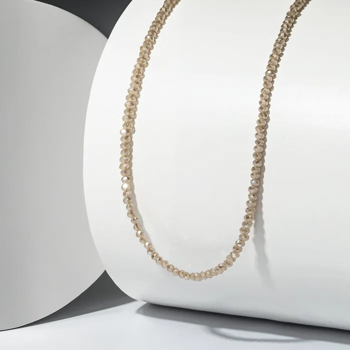 RACHEL LYNN CHICAGO Necklaces 2mm Champagne Quartz Beaded Necklace