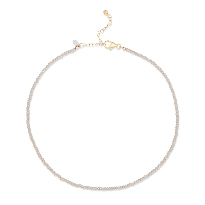 RACHEL LYNN CHICAGO Necklaces 2mm Champagne Quartz Beaded Necklace