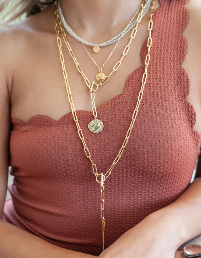 RACHEL LYNN CHICAGO Necklaces 2mm Champagne Quartz Beaded Necklace