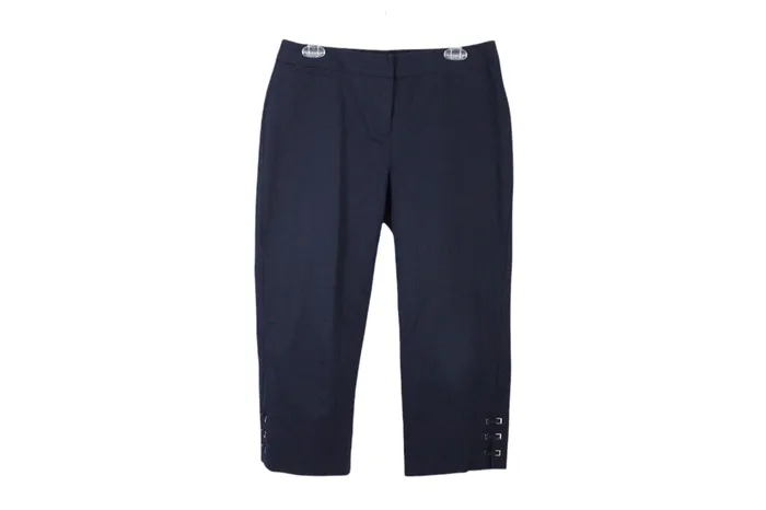 Rafaella Earrings Rafaella Navy Capri Pants 6