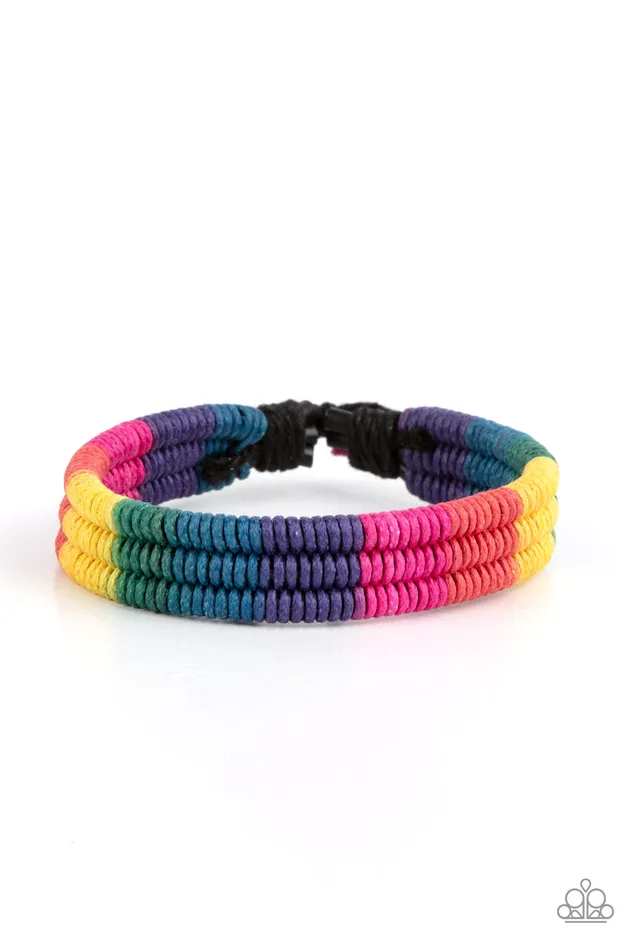 Rainbow Renegade Multi Paparazzi Accessories Earrings
