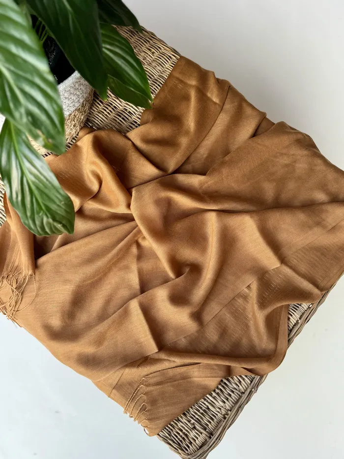 Rich Caramel Scarf ISZI Earrings