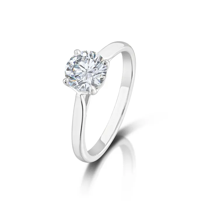 Rings 115 Carat Round Brilliant Cut Diamond Solitaire Ring Stephen Silver Fine Jewelry