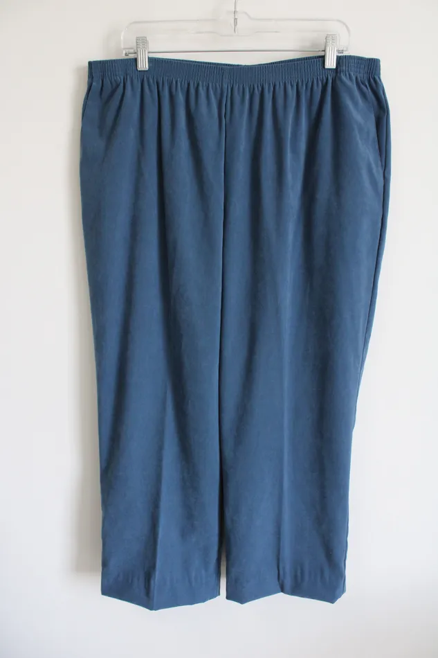 Rings Alfred Dunner Alfred Dunner Blue Trouser Pants 22W