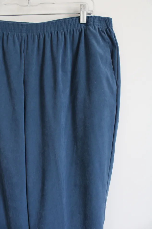 Rings Alfred Dunner Alfred Dunner Blue Trouser Pants 22W