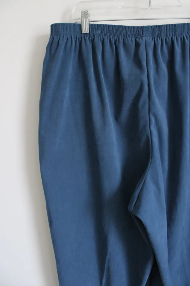 Rings Alfred Dunner Alfred Dunner Blue Trouser Pants 22W