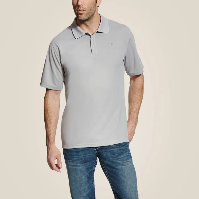 Rings ARIAT MENS CLOTHING ARIAT MENS TEK POLO SILVER LINING