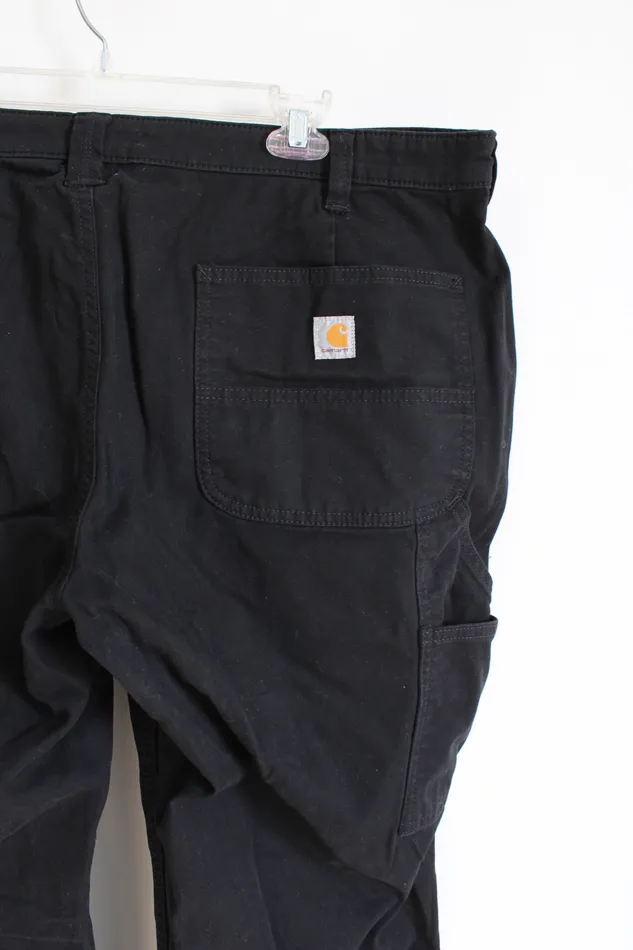 Rings Carhartt Carhartt Loose Fit Black Pants 18 Short