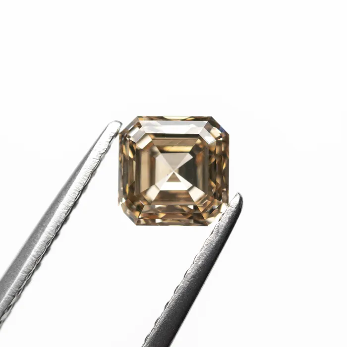 Rings Champagne Step Cut Diamond 100ct Cut Corner Square Misfit Diamonds