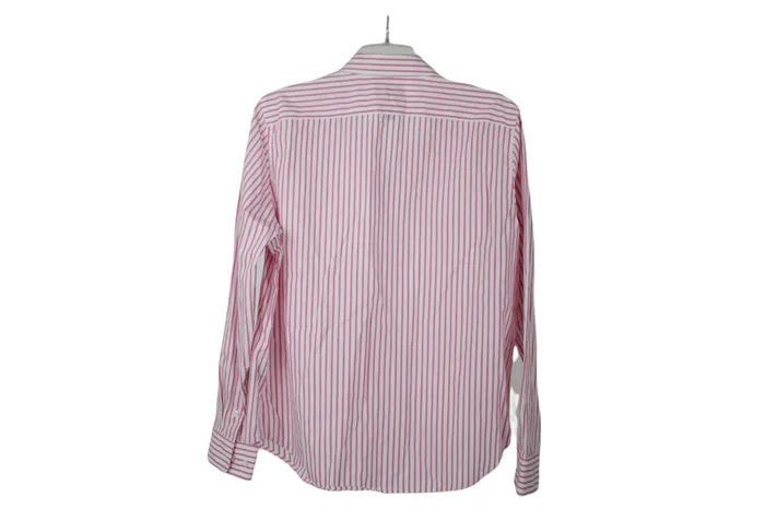 Rings Chaps Classics Pink White Striped Shirt L Chaps