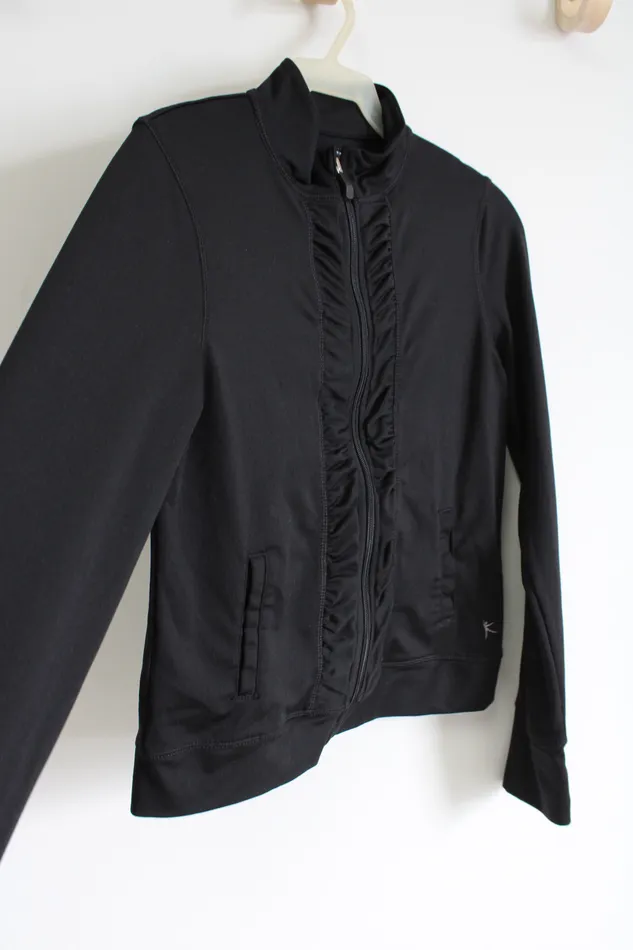 Rings Danskin Now Danskin Now Black Stretch Jacket 1012