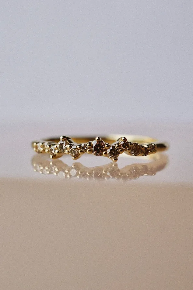 Rings Foe Dear Evelyn Ring Champagne Diamonds