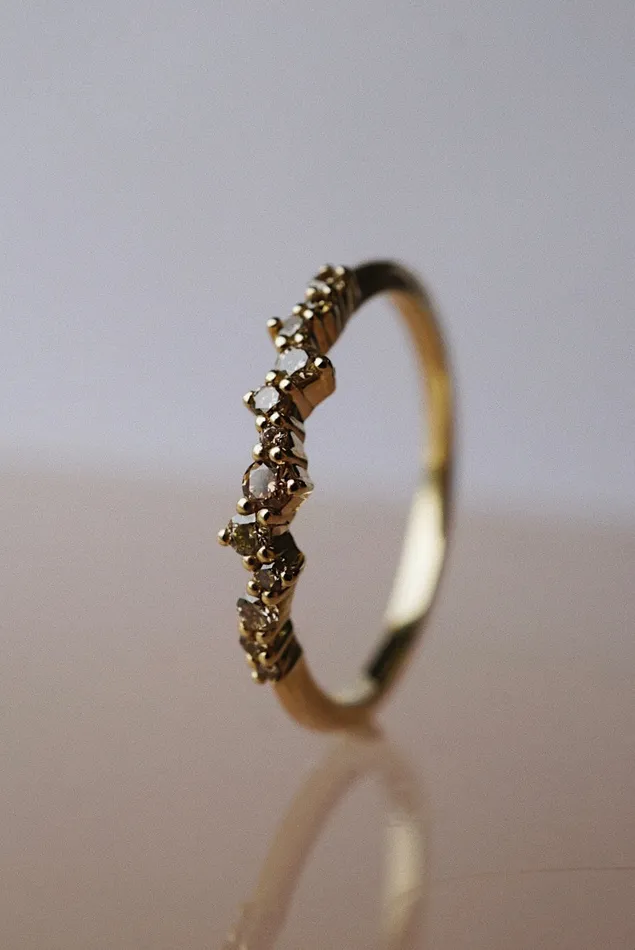 Rings Foe Dear Evelyn Ring Champagne Diamonds