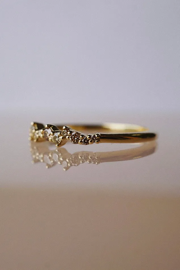 Rings Foe Dear Evelyn Ring Champagne Diamonds