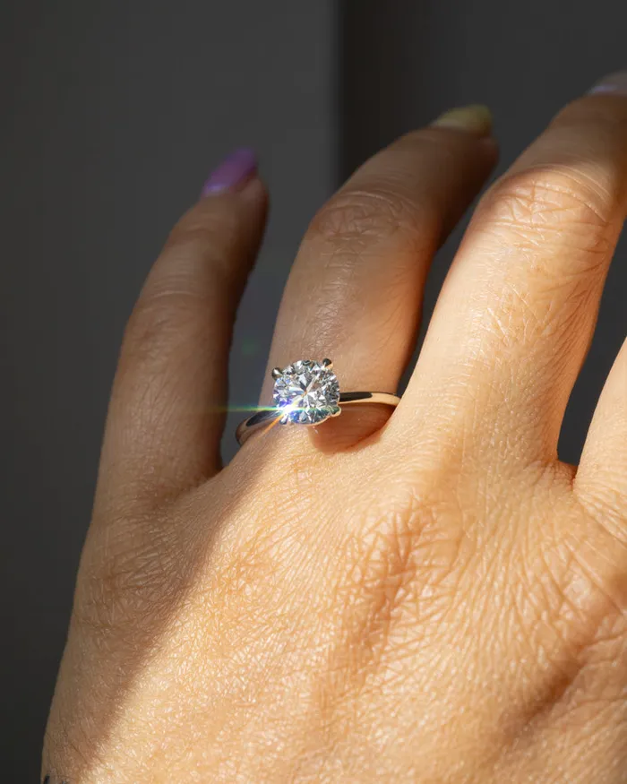 Rings Foe Dear Only One Ring White LabGrown Diamond madetoorder