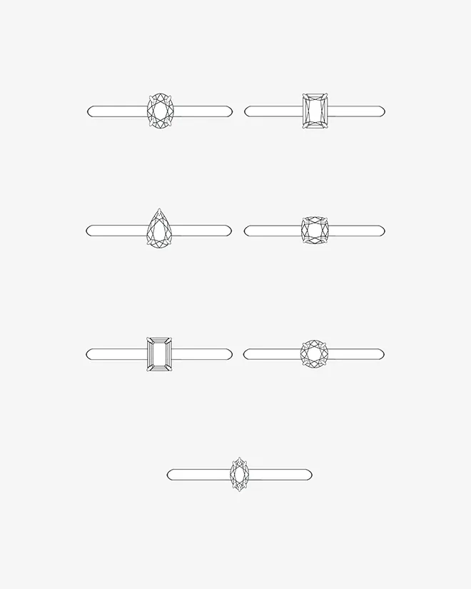 Rings Foe Dear Only One Ring White LabGrown Diamond madetoorder