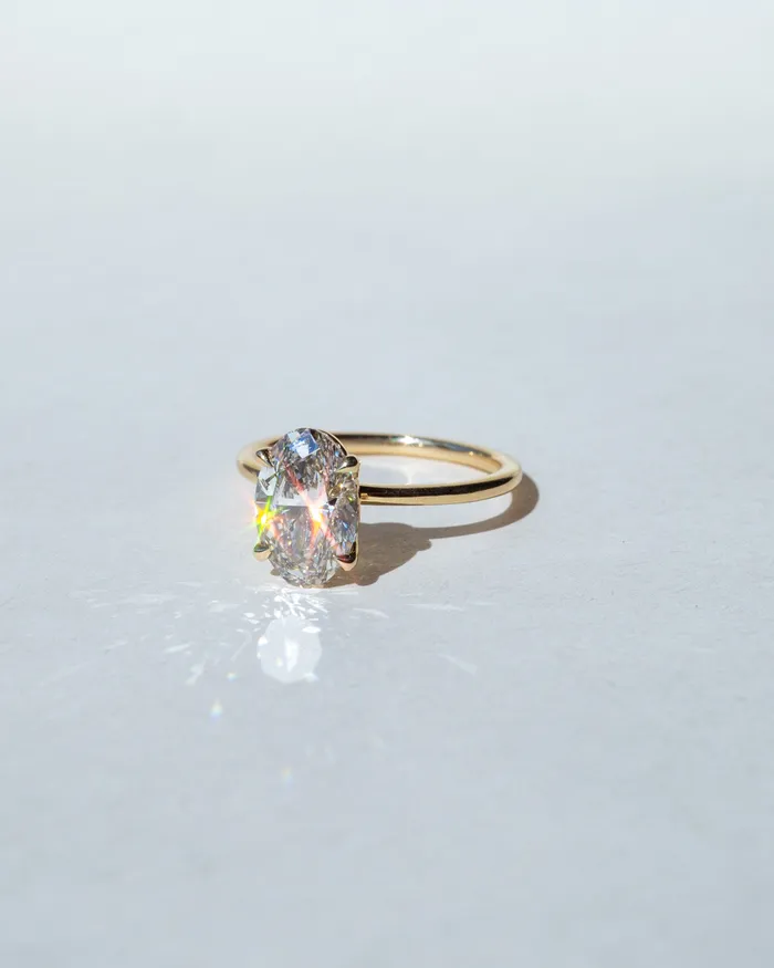 Rings Foe Dear Only One Ring White LabGrown Diamond madetoorder