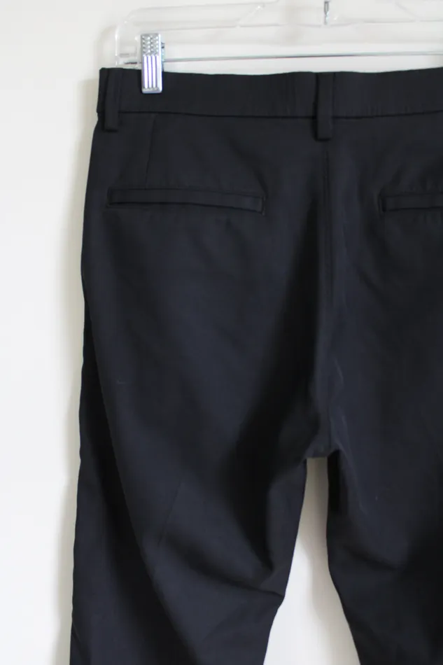 Rings Haggar H26 Black Taper Dress Pant 30X30 Haggar