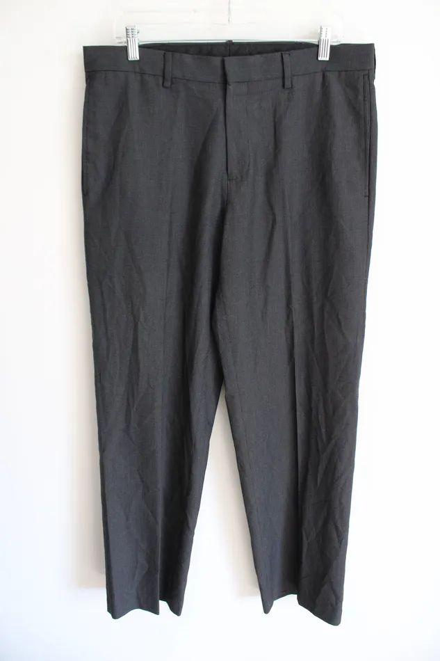 Rings Haggar Haggar Black White Patterned Dress Pant 34X30