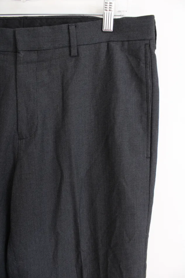 Rings Haggar Haggar Black White Patterned Dress Pant 34X30