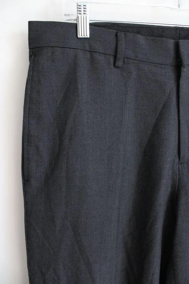 Rings Haggar Haggar Black White Patterned Dress Pant 34X30