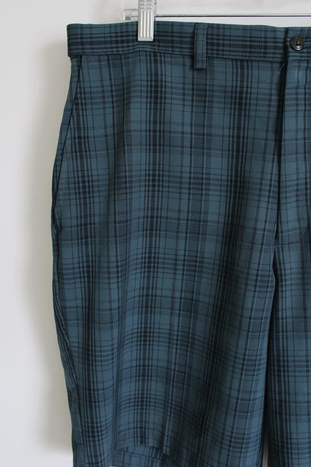 Rings Haggar Haggar Blue Plaid Shorts 36