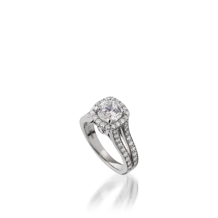 Rings John Atencio Chiffon Round Engagement 102 Carat Ring