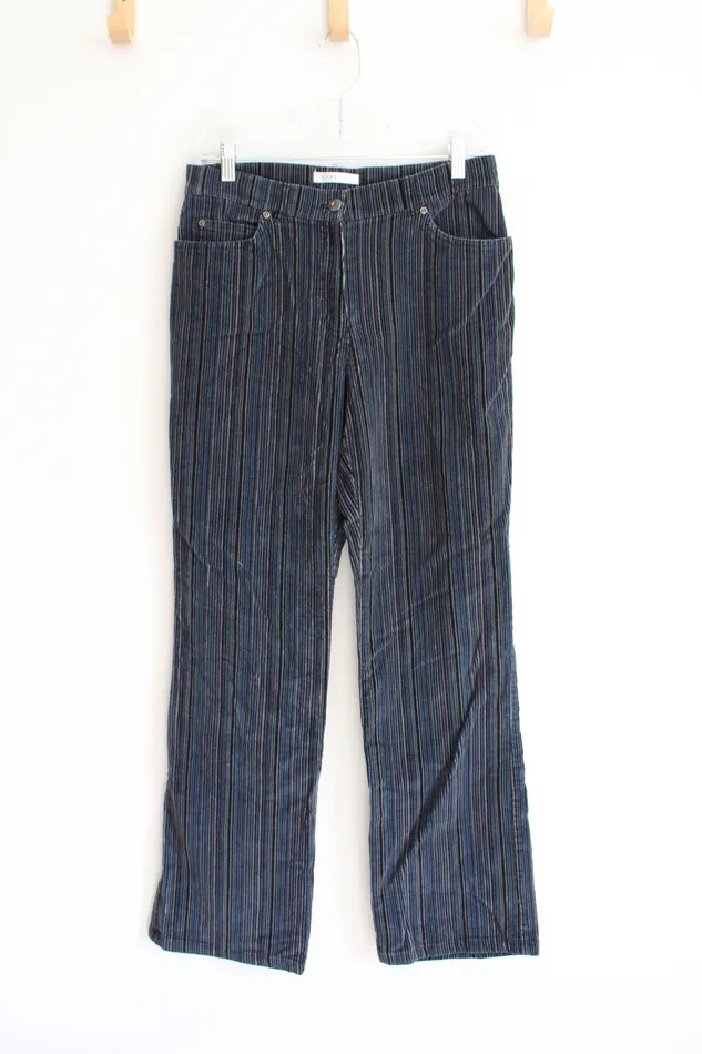 Rings Jones Wear Sport Stretch Blue Gray Black Striped Corduroy Pants 6 Jones Rings Jones Wear Sport Stretch Blue Gray Black Striped Corduroy Pants 6 Jones