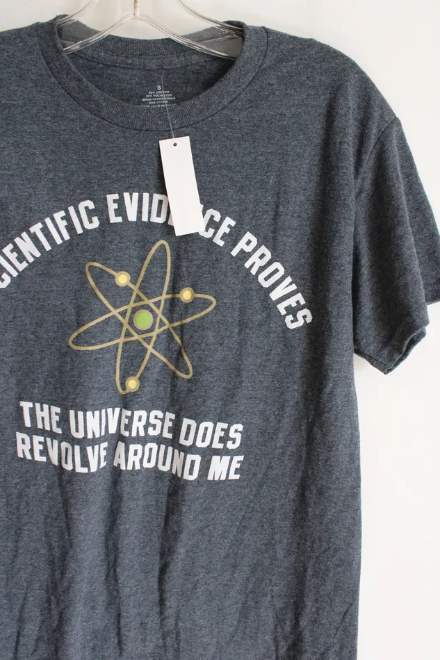 Rings Jubilee Thrift NEW Gray Revolve Around Me Graphic Tee S