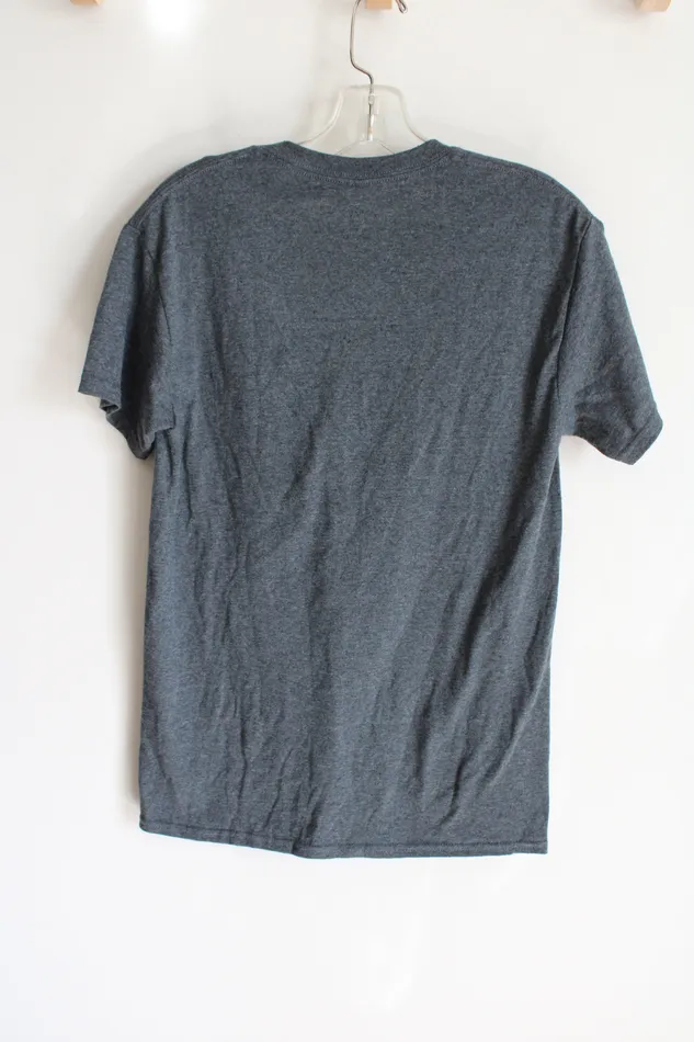 Rings Jubilee Thrift NEW Gray Revolve Around Me Graphic Tee S