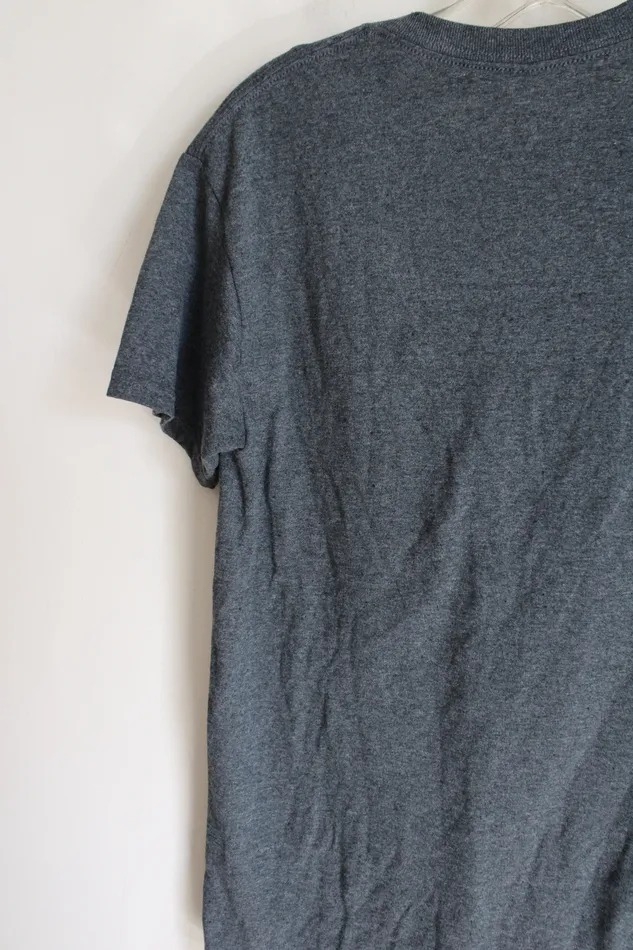 Rings Jubilee Thrift NEW Gray Revolve Around Me Graphic Tee S