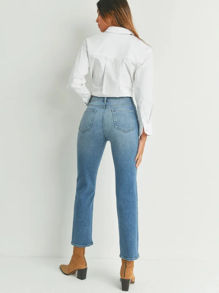 Rings Just Panmaco Just Black Denim Classic Straight Jean