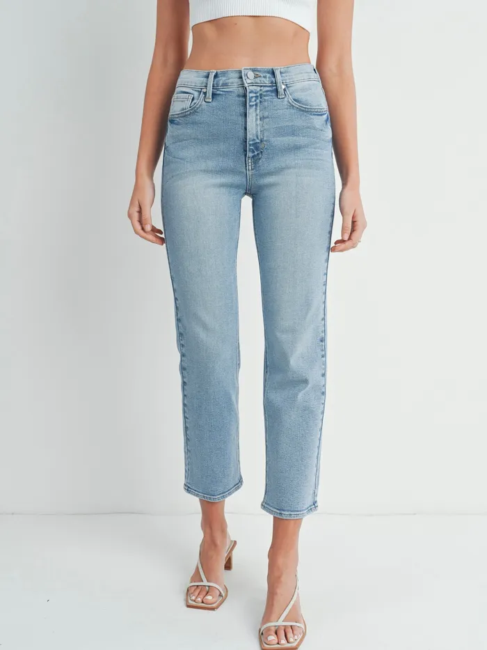 Rings Just Panmaco Just Black Denim Classic Straight Jean