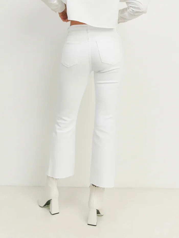 Rings Just Panmaco Just Black Denim Vintage Cropped Flare