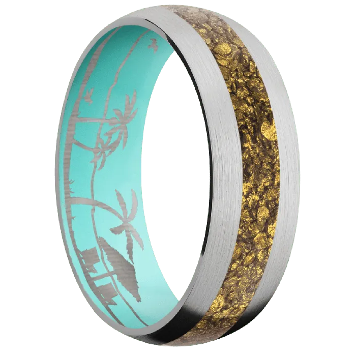 Rings Lashbrook 14K White Gold Satin Finish Robins Egg Blue