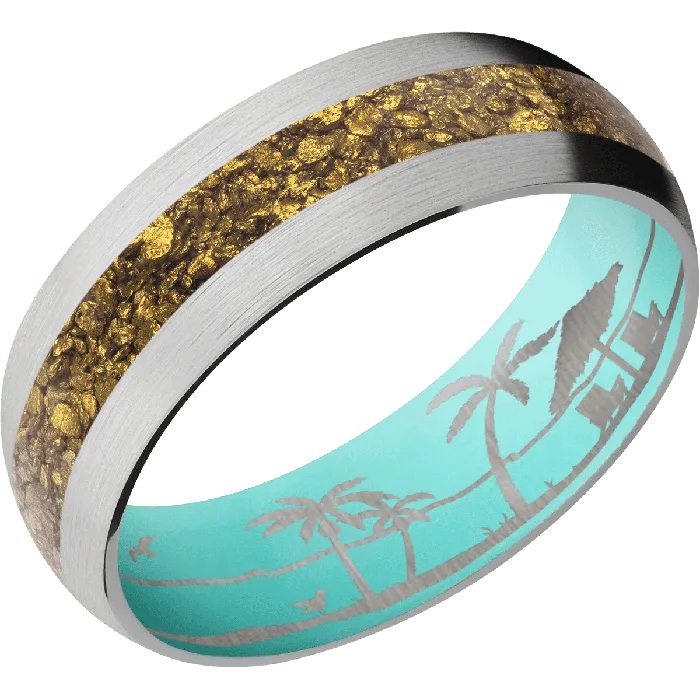 Rings Lashbrook 14K White Gold Satin Finish Robins Egg Blue