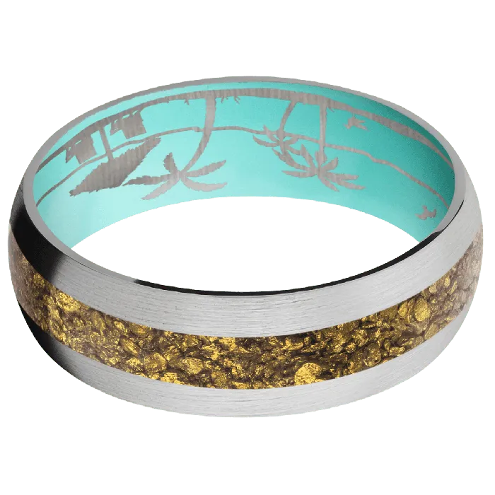 Rings Lashbrook 14K White Gold Satin Finish Robins Egg Blue
