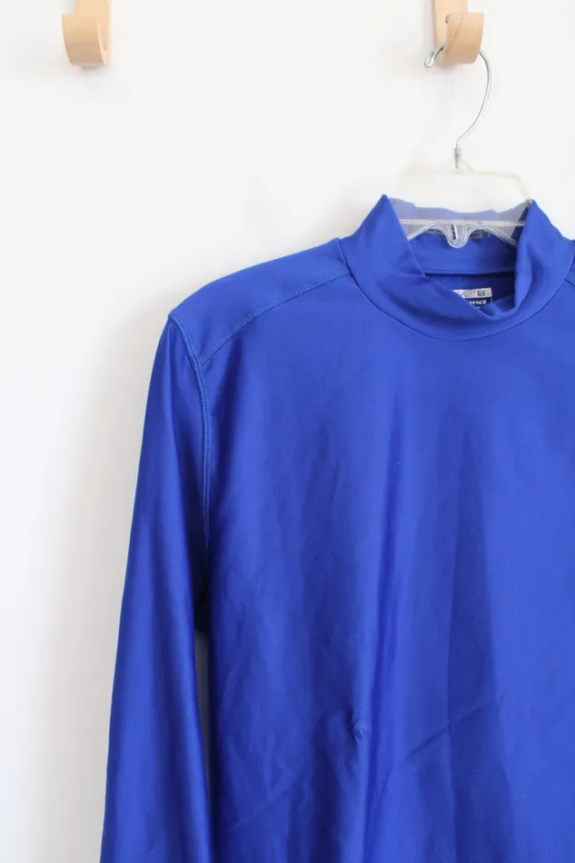 Rings Layer8 Performance Quick Dry Fleece Lined Blue Long Sleeved Shirt L Layer8