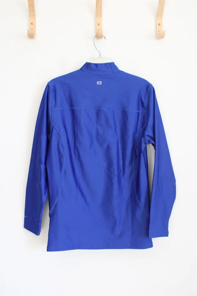 Rings Layer8 Performance Quick Dry Fleece Lined Blue Long Sleeved Shirt L Layer8