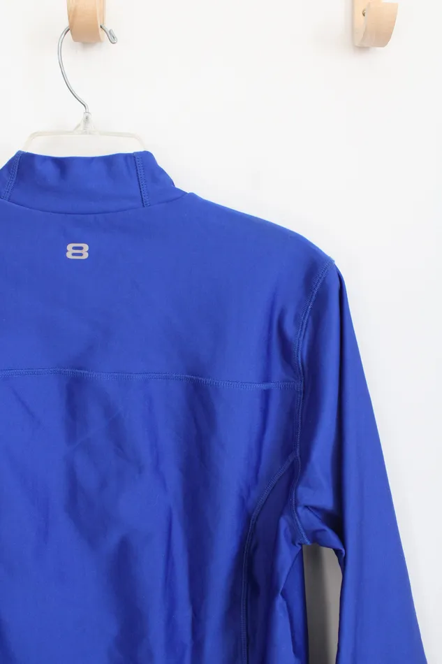 Rings Layer8 Performance Quick Dry Fleece Lined Blue Long Sleeved Shirt L Layer8