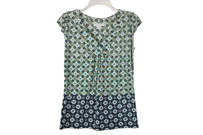 Rings Liz Claiborne Liz Claiborne Blue Green Top S