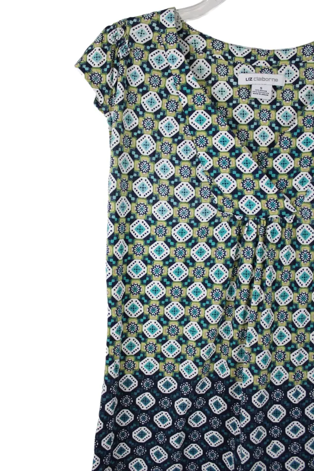 Rings Liz Claiborne Liz Claiborne Blue Green Top S